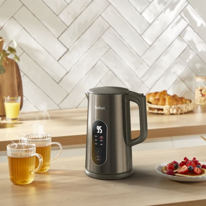 Електрочайник Tefal Selection 1.7л, з подвійними стінками, 6 темп.реж, підтримка температури, сенc. управління, бронзовий