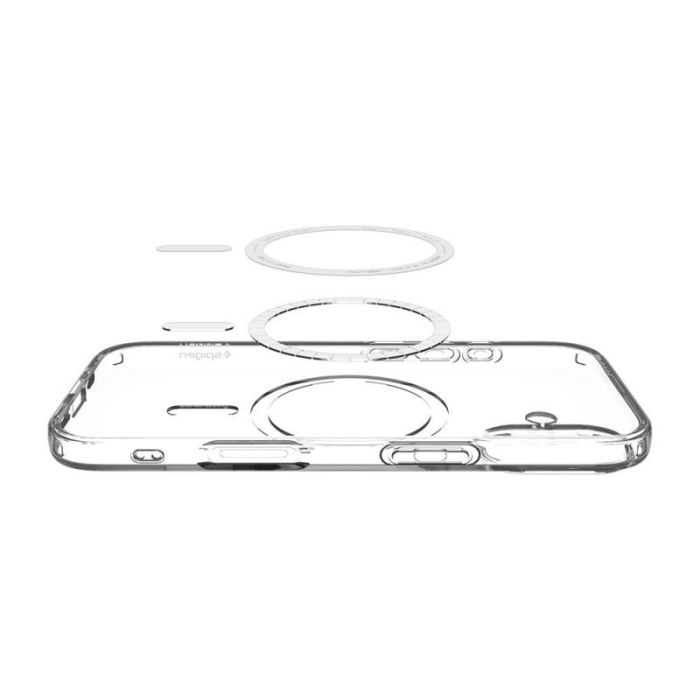 Чехол Spigen для iPhone 17, Liquid Crystal MagFit, Clear White