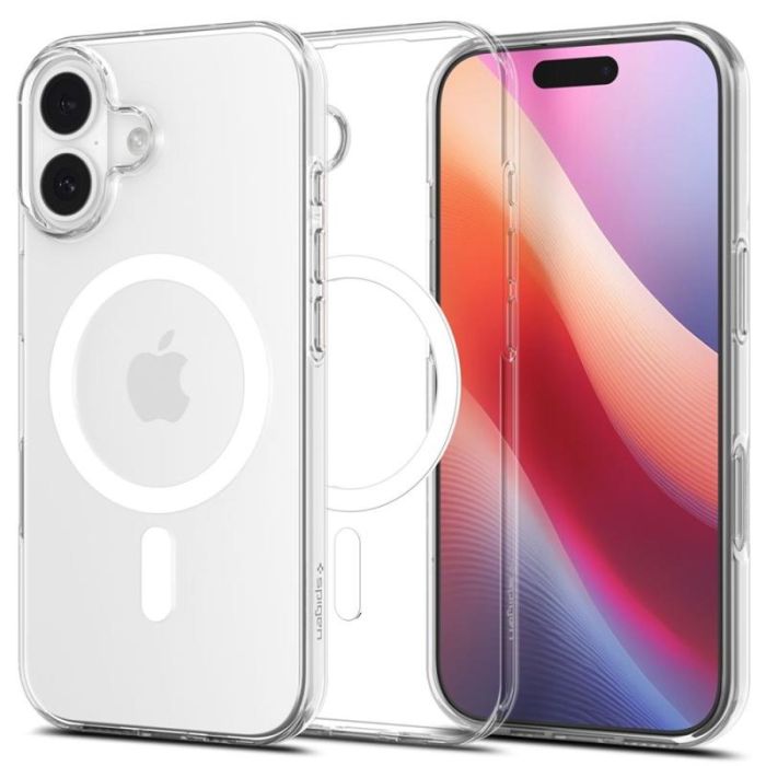 Чехол Spigen для iPhone 17, Liquid Crystal MagFit, Clear White