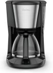 Кофеварка Tefal капельная Subito 1.25л, молотый, черно-серебристый
