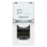 Розетка Legrand Mosaic, CAT 5e, RJ45, UTP, інформаційна, 1 модуль, білий