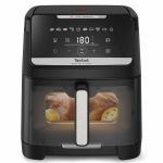 Мультипіч Tefal Easy Fry Silence XXL, 1800Вт, чаша-7, сенсорне керув., 10 програм, з віконцем, пластик, чорний