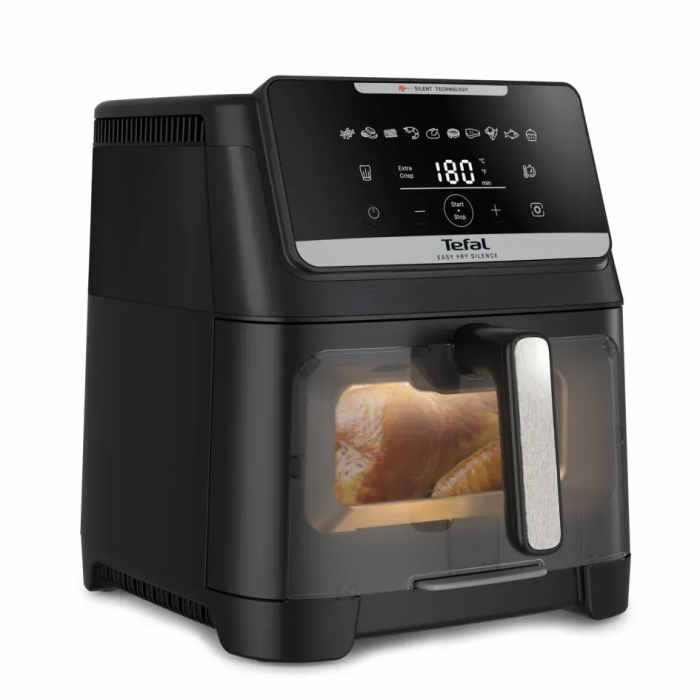 Мультипечь Tefal Easy Fry Silence XXL, 1800Вт, чаша-7л, сенсорное управл., пластик, черный