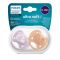 Пустышка Avent Ultra Soft, 6-18 мес., Дизайн для девушек, 2 шт.