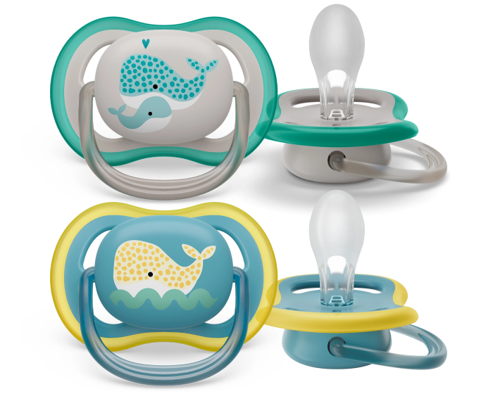 Пустышка Avent Ultra Air, 18+ мес., дизайн нейтральный, 2 шт.