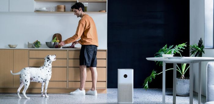 Очисник повітря Xiaomi Smart Air Purifier 4, 48м2, 400м3/год, HEPA +вугільний фільтр, іонізація, дисплей, білий
