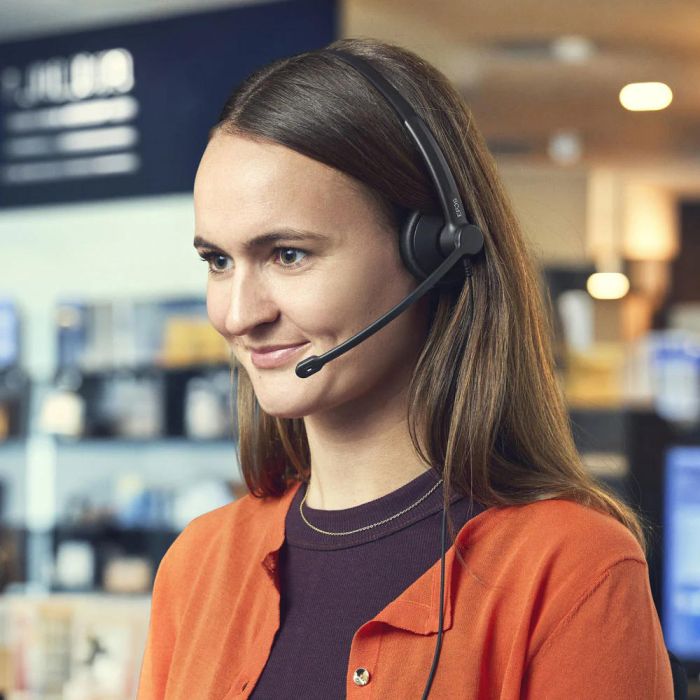Гарнитура компьютерная моно On-Ear EPOS IMPACT 100 MS, USB C + A, Microsoft Teams, односпрямований, 2м, Черный