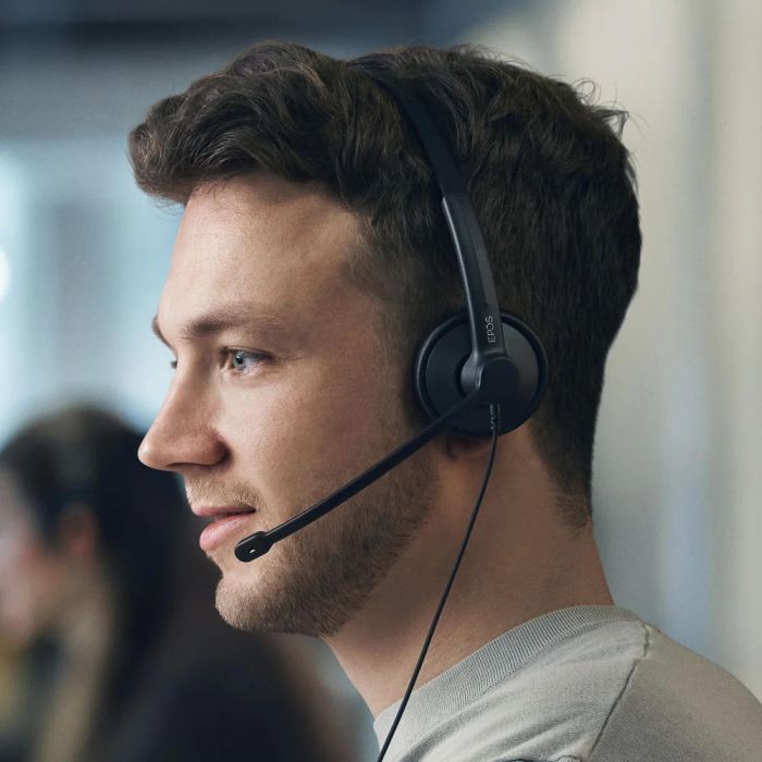 Гарнитура компьютерная моно On-Ear EPOS IMPACT 100 MS, USB C + A, Microsoft Teams, односпрямований, 2м, Черный