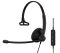 Гарнитура компьютерная моно On-Ear EPOS IMPACT 100 MS, USB C + A, Microsoft Teams, односпрямований, 2м, Черный
