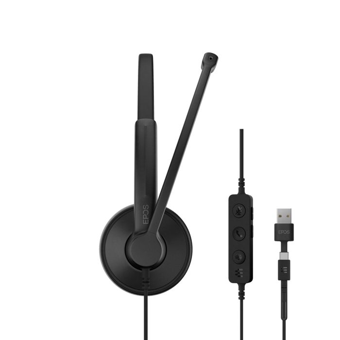 Гарнитура компьютерная стерео On-Ear EPOS IMPACT 100 MS, USB C + A, Microsoft Teams, односпрямований, 2м, Черный