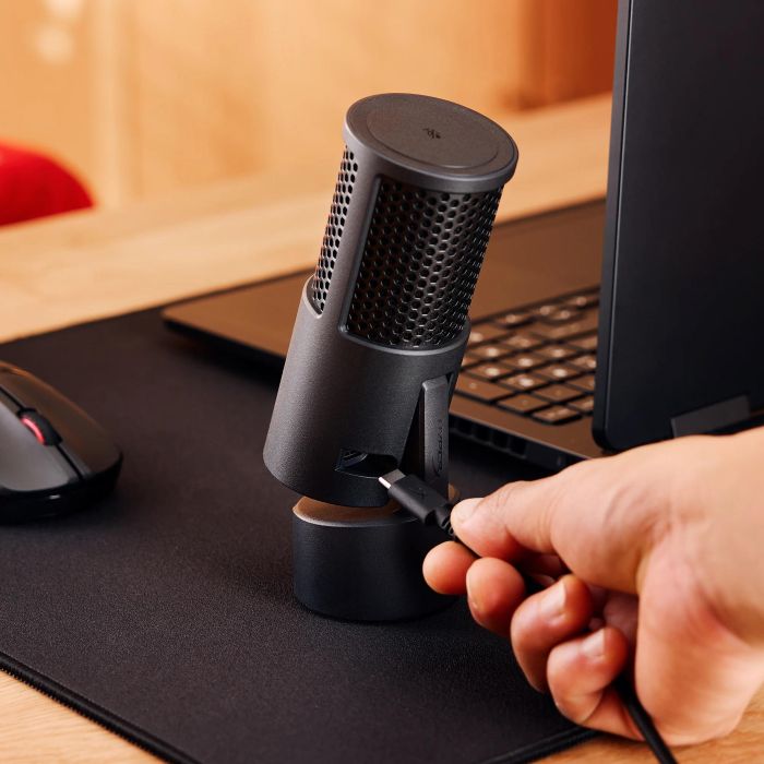 Микрофон геймерский HyperX SoloCast 2, Omni, USB-A, 2м, NGenuity, черный