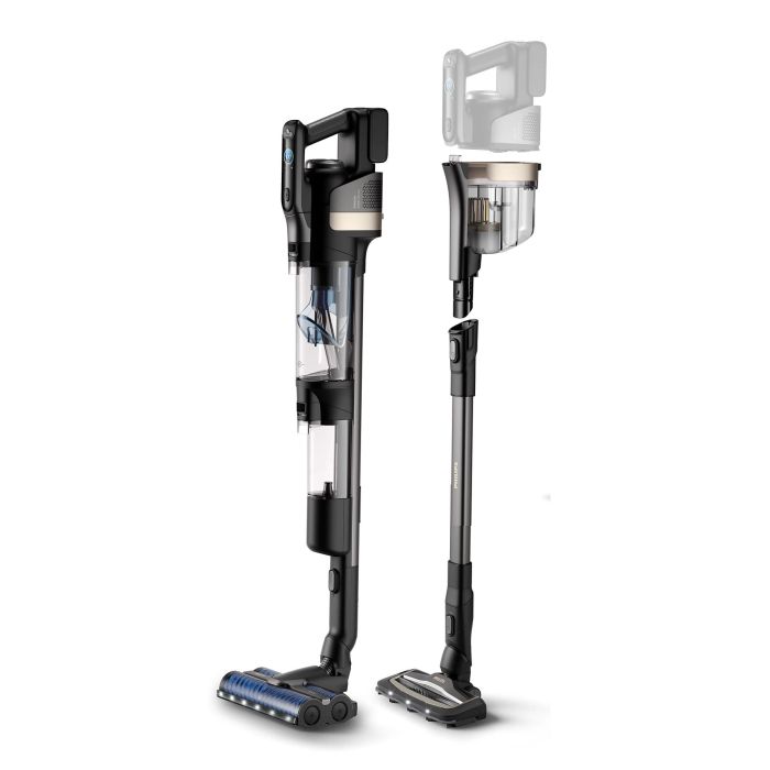 Пылесос Philips беспроводный AquaTrio, влажная уборка, конт пыль -0.42л, автон. раб. до 25мин, PowerCyclone Aqua, черный