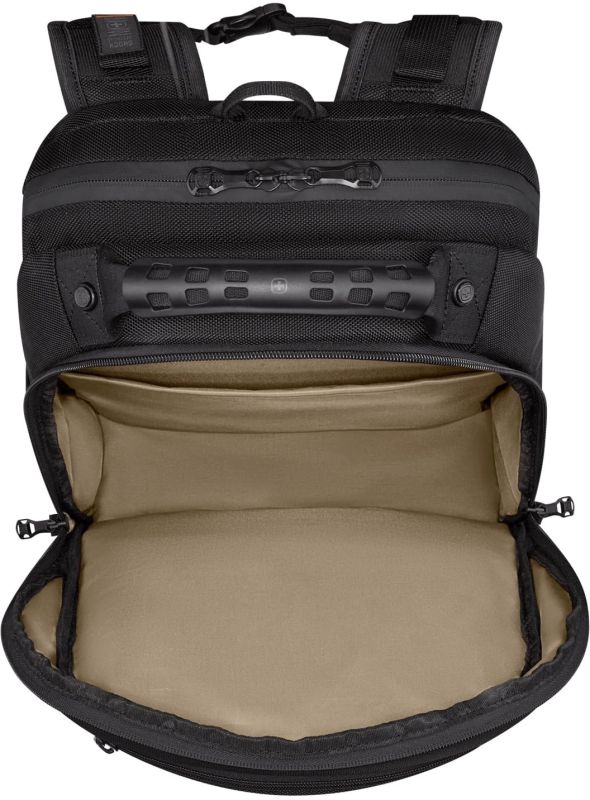 Wenger Icons Backpack, Legacy Black Series, 16" Laptop Backpack, Black