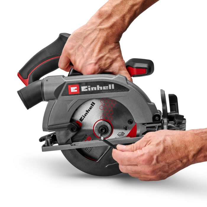 Пила дисковая аккумуляторная Einhell TP-CS 18/165 Li BL-Solo 18В 4200об/мин 165х20мм 2.9кг без АКБ и ЗП
