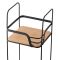 Полка Ardesto Minimalism 2-ярусная 16х15.5х40см, металл, бамбук, черный