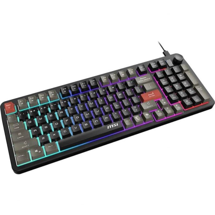 Клавиатура мембранная MSI FORGE GK110 UA 98key, USB-A, EN/UKR/RU, LED, чорний