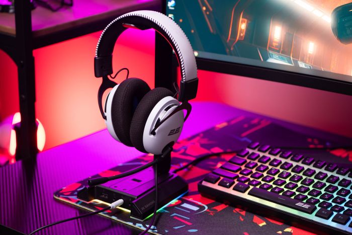 Гарнитура игровая 2E GAMING HG310 V2, mini-jack, 1.5м, белый