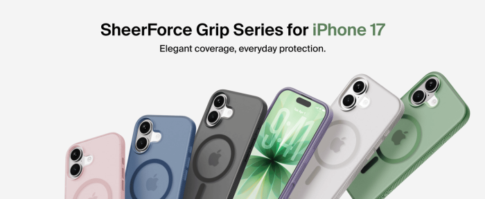 Чехол Belkin для iPhone 17, Magnetic Protective Grip, Sage