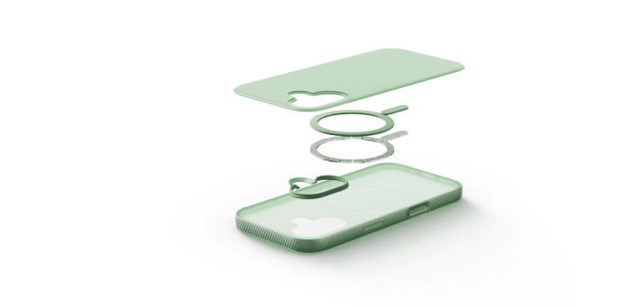 Чехол Belkin для iPhone 17, Magnetic Protective Grip, Sage