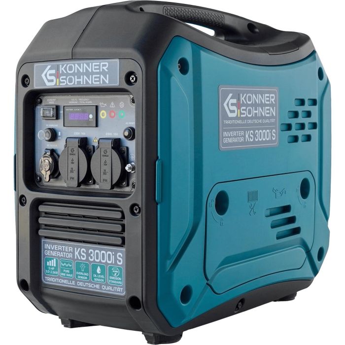 Генератор бензиновый инверторный Konner&Sohnen KS 3000i S 230В, 3-3.3кВт, ручной стартер, 23кг