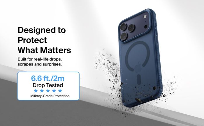 Чехол Belkin для iPhone 17 Pro Max, Magnetic Protective Grip, Navy