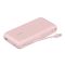 Аккумулятор портативный литий-ионный Power Bank Belkin 20000мА·ч, 30Вт, с интегрированным кабелем USB-C, розовый