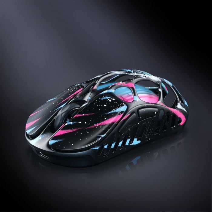 Миша GravaStar Mercury X Pro, 8K, BT/WL/USB-A, RGB, Neon Graffiti