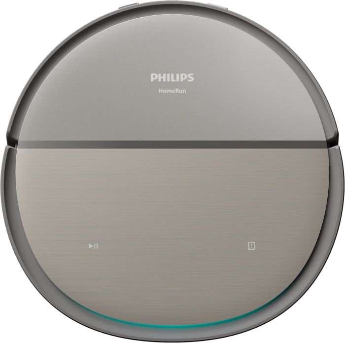 Робот-пылесос Philips Series 9000, h=9.8см, влажная уборка, конт пыль -0.21л, вода -0.22л, автон. раб. до 280мин, EPA 11, черный металик
