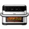Мультипечь Tefal Dual Easy Fry Flex, 2700Вт, чаша-5.5+3.5л, сенсорное управл., 2 чаши, гриль, пластик, черный-нерж. сталь