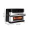Мультипечь Tefal Dual Easy Fry Flex, 2700Вт, чаша-5.5+3.5л, сенсорное управл., 2 чаши, гриль, пластик, черный-нерж. сталь
