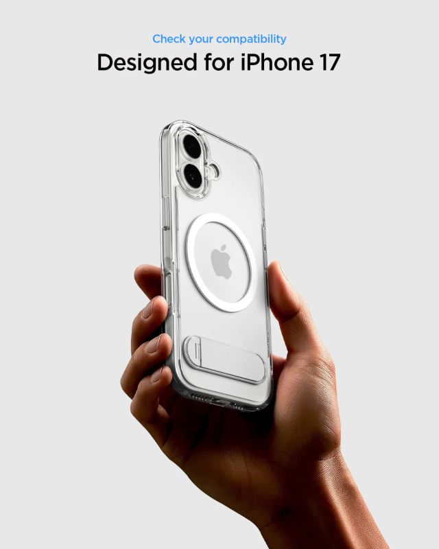 Чохол Spigen для iPhone 17, Ultra Hybrid S MagFit, Clear White