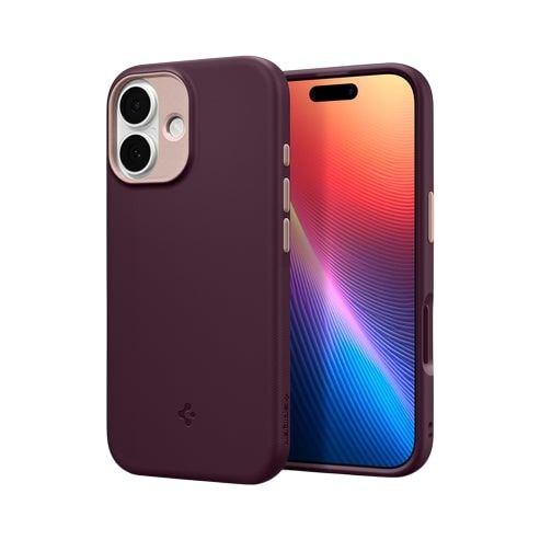 Чехол Spigen для iPhone 17, Nano Pop MagFit, Burgundy Bean