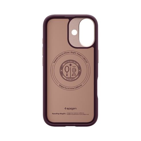 Чехол Spigen для iPhone 17, Nano Pop MagFit, Burgundy Bean