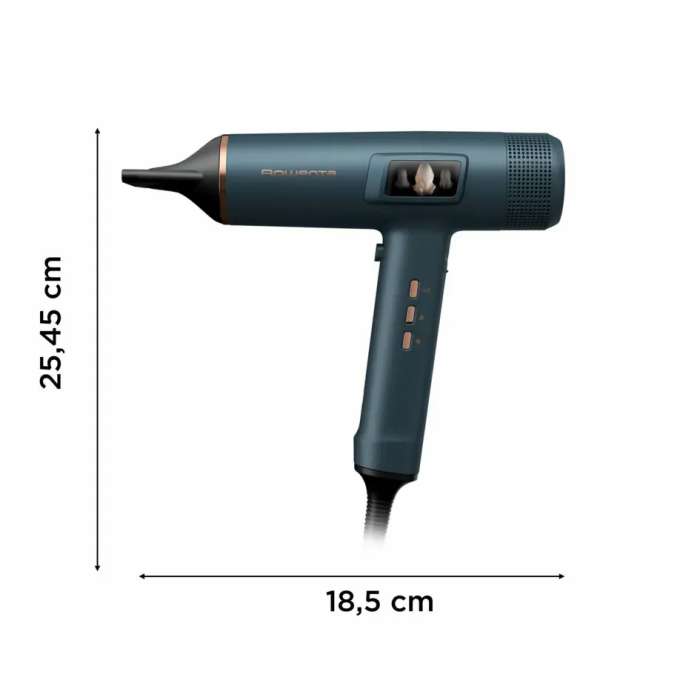 Фен Rowenta aestria For you, 1800Вт, режимов-3, дифузор, иониз-я, хол. обдув, синий