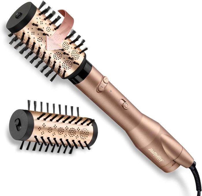 Фен-щетка Babyliss Big Hair Dual, 650Вт, режимов-2, хол. обдув, керамика, золотой