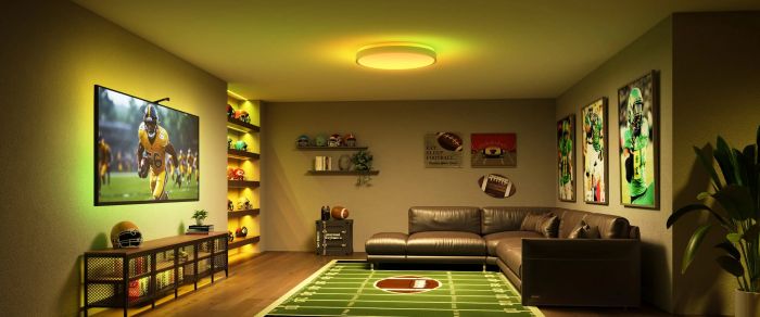 Потолочный свитильник Govee 38cm Smart Ceiling Light Pro, RGBICWW, WI-FI/Bluetooth, білий