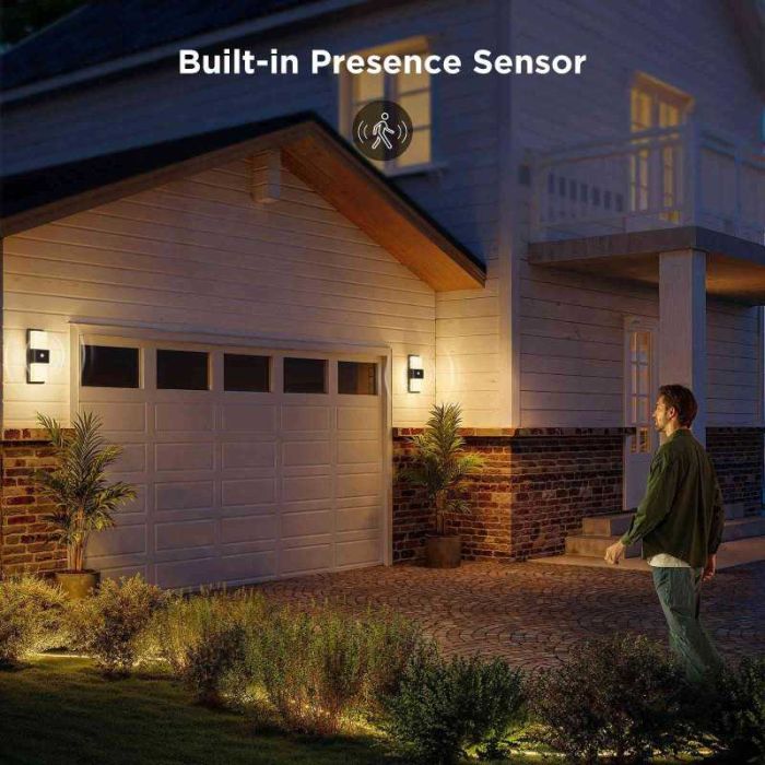Светильник Govee H7078 Smart Outdoor Wall light, RGBICWW, IP65, WI-FI/Bluetooth, білий