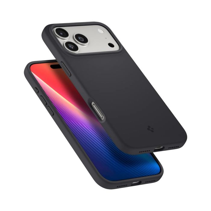 Чохол Spigen для iPhone 17 Pro, Silicone Fit MagFit, Black