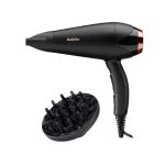 Фен Babyliss DC, 2200Вт, 3 режими, дифузор, іоніз-я, хол. обдув, чорний
