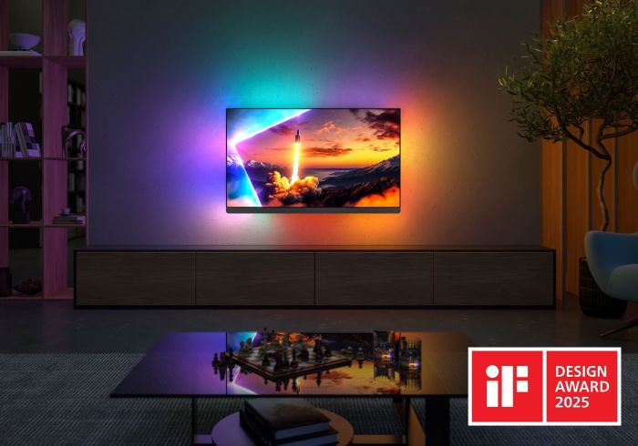 Телевизор 55" Philips OLED+ 4K 144Hz Smart Google TV Black Ambilight Bowers & Wilkins sound