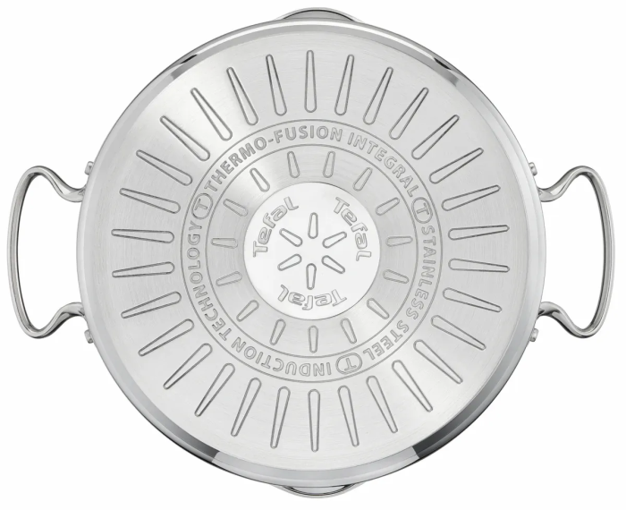 Каструля Tefal DUETTO+, 2.9л, з кришкою, нержавюча сталь, скло