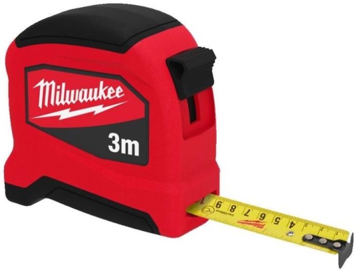 Рулетка Milwaukee Pro Compact, 3мх19мм с фиксатором сматывания, АБС-пластик