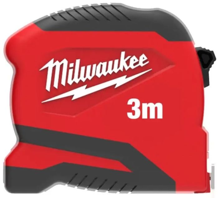 Рулетка Milwaukee Pro Compact, 3мх19мм с фиксатором сматывания, АБС-пластик
