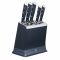 Набор ножей Tefal EverSharp Pro, 6 предметов, нержавеющая сталь, бакелит, черный