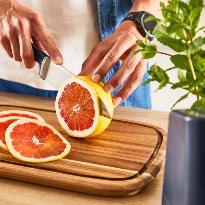 Кухонний ніж шеф-кухаря Tefal EverSharp, 2предмети, 16.5см, нержавіюча сталь, бакеліт, чорний