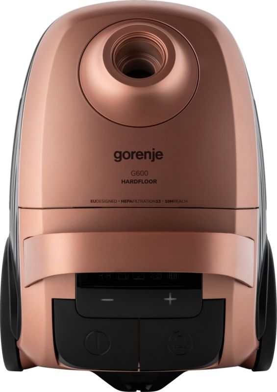 Пылесос Gorenje мешковый, 850Вт, конт пыль -3л, HEPA, телескопич трубка, бронзовый