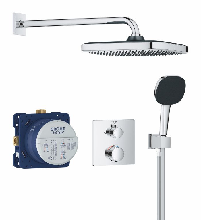 Душевая система Grohe QuickFix Precision скрытого монтажа с Vitalio Comfort 250, хром