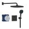 Душевая система Grohe QuickFix Precision скрытого монтажа из Vitalio Comfort 250, матовый черный