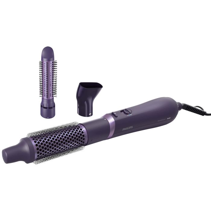 Фен-щетка Philips 3000 Series, 800Вт, ионизация, 3 насадки , фиолетовый