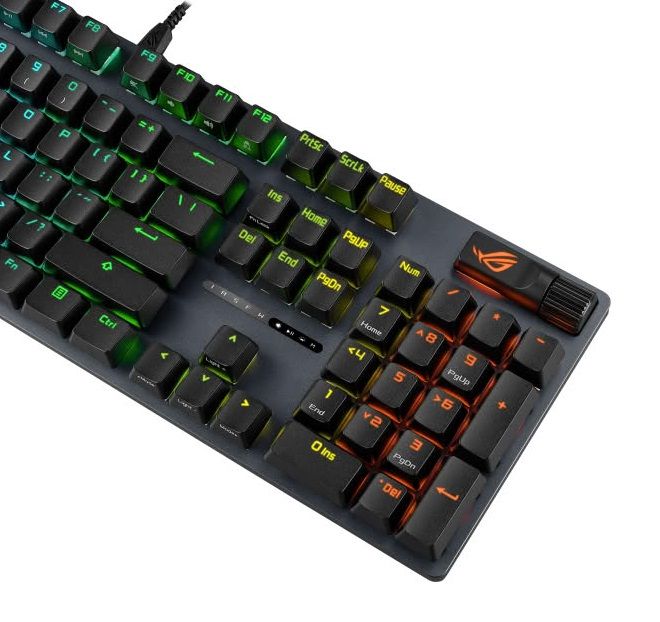 Клавиатура механическая ASUS ROG Strix Scope II X, 104key, NX Storm, USB-A, EN/UK, RGB, чёрный